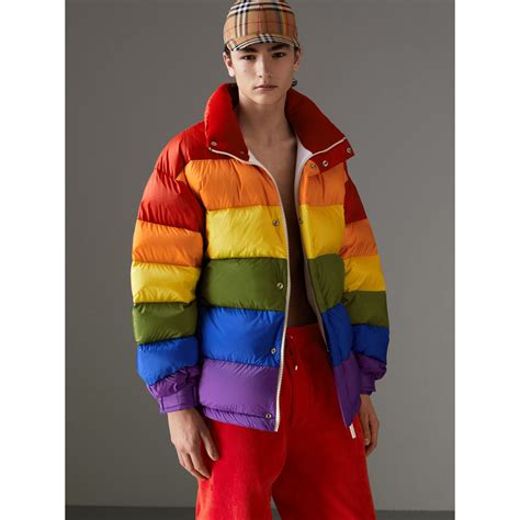 burberry puffer jacket rainbow|Burberry puffer jacket sale.